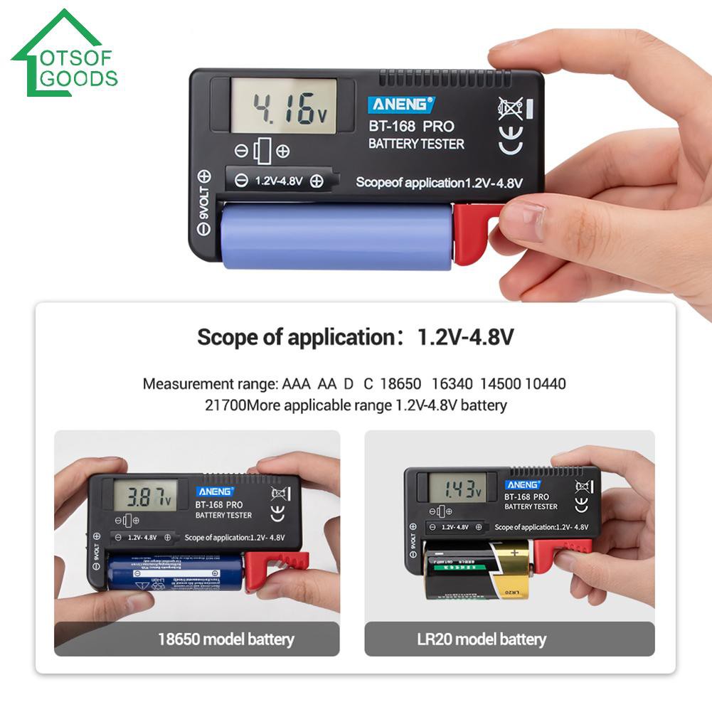 ANENG BT-168 PRO เครื่องมือทดสอบความจุแบตเตอรี่ แบบดิจิตอล | Shopee ...
