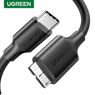 ราคาUgreen USB C to Micro B 3.0 Cable 5Gbps 3A Fast Data Sync Cord For Macbook Hard Drive Disk HDD SSD Case USB Type C