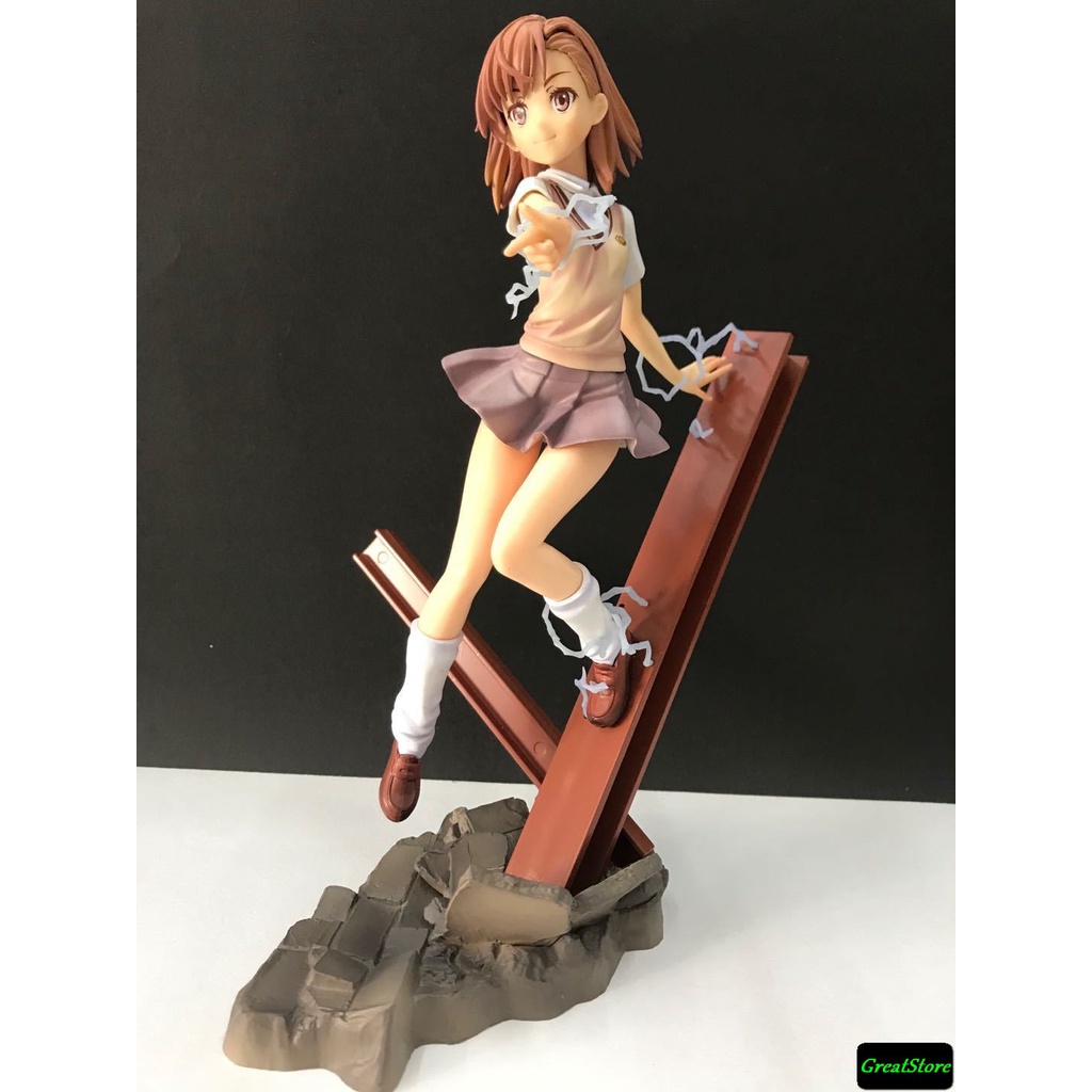 ( มีจําหน่าย ) อะนิเมะ Figuer รุ่น MIKOTO MISAKA RailGun Great Move