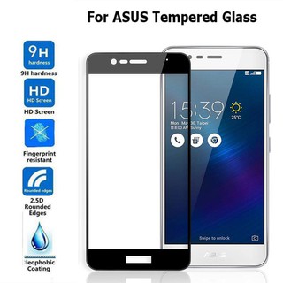 สีดำ Asus Zenfone Max Plus ZB570TL ZB555KL Pro M1 /M2 ZB633KL Zb631KL เต็มจอ ปกป้อง ฟิล์ม กระจกนิรภัย ป้องกันจอ เป็นกระจ