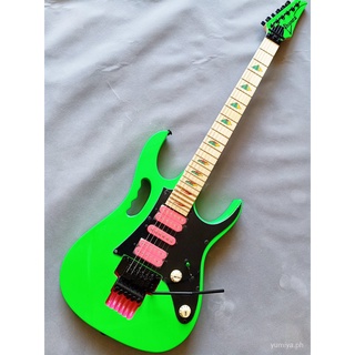 Steve Vai Ibanez Green 77 ปิรามิดอินเลย์กีตาร์ไฟฟ้า สีดํา