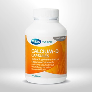 MEGA CALCIUM-D CAPSULES 60 CAPSULES แคลเซียม-ดี แคปซูล 60 แคปซูล