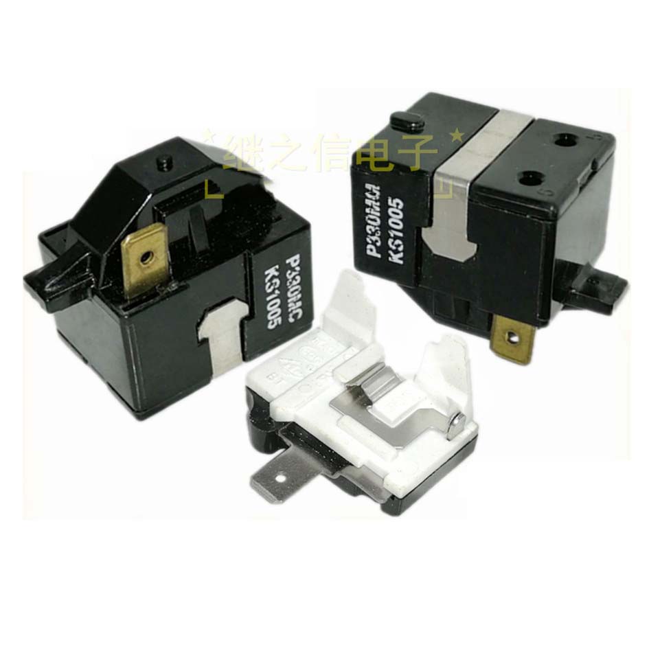 สําหรับ LG Haier เหมาะสําหรับตู้เย็นตู้แช่แข็งคอมเพรสเซอร์ PTC starter P330MC KS1005 ปลั๊กเดี่ยวรีเล
