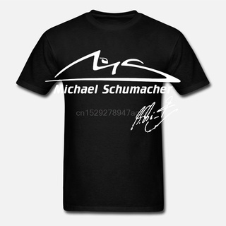 T-shirt  ขายดี เสื้อยืดแขนสั้น คอกลม พิมพ์ลาย Michael Schumacher สไตล์คลาสสิก สําหรับผู้ชาย BMnoga38DHghmj34S-5XL