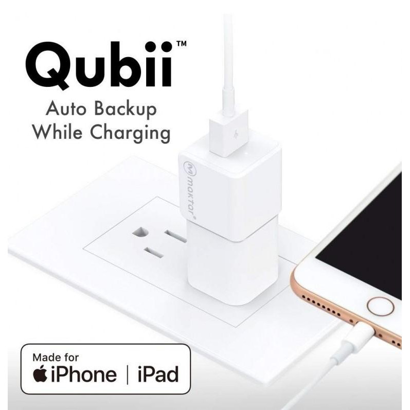 Qubii​ สำรองข้อมูล​อัตโนมัติ​ขณะ​ชาร์จ​สำหรับ​ iPhone/iPad