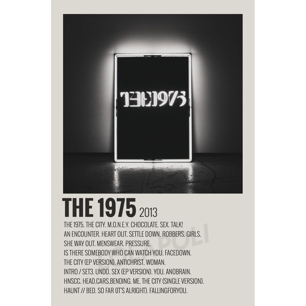 อัลบั้มปกโปสเตอร์ The 1975 - The 1975