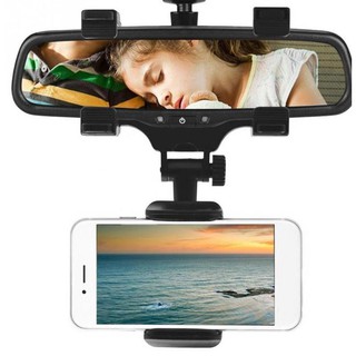 Car phone holder mirror ที่ยึดจับโทรศัพท์กระจกรถยนต์ 360 องศา