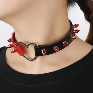 European and American Punk Rock Ladies Leather Necklace Personality Fashion Trend Bondage Necklace Collarbone Chain