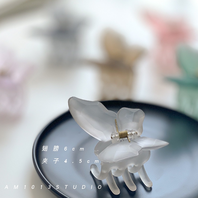 กิ๊บติดผมผีเสื้อ 3D ผู้หญิงโลภฤดูร้อน Frosted Back Head ClipS Headdress ราคา ถูกที่สุด ดีลบีเคเค แกลเลอรีภาพที่ 7