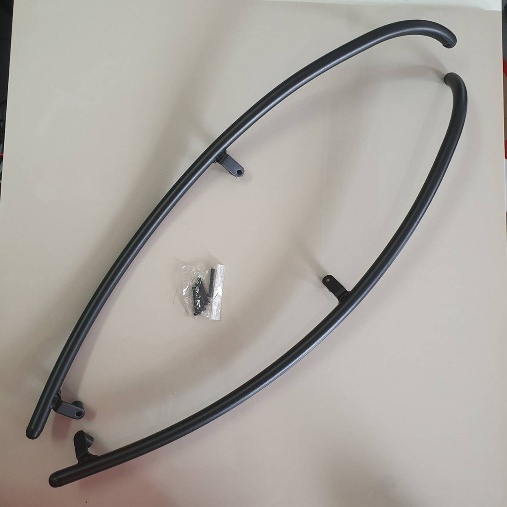 กันชนขอบบังลมหน้า สีดำด้าน ยี่ห้อ H2C สำหรับ HONDA SCOOPY-i