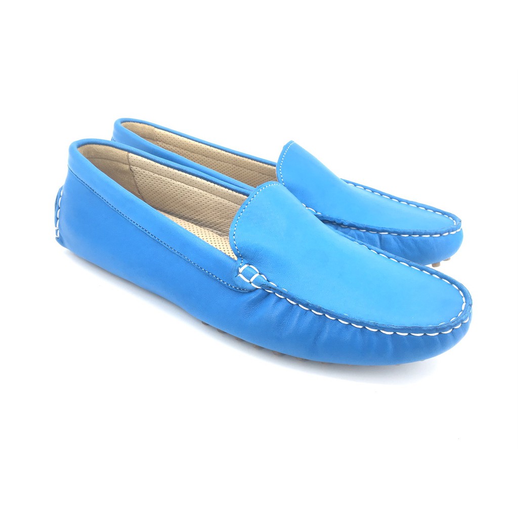 aqua blue loafers