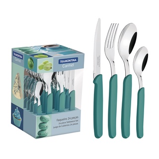 Tramontina ชุดช้อน ส้อม มีด รุ่น Carmel 24 ชิ้น / Tableware Carmel Set 24 Pcs.