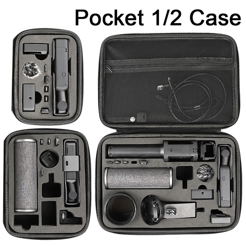 Osmo กระเป๋าเคส 2 ช่อง อเนกประสงค์ แบบพกพา สําหรับ DJI Pocket 2 Creator Combo