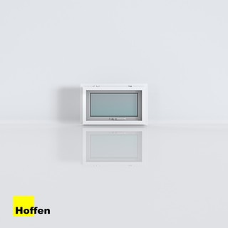 HOFFEN หน้าต่างบานกะทุ้ง หน้าต่างกระจก uPVC 80X50 ซม. รุ่น PRO พร้อมมุ้ง