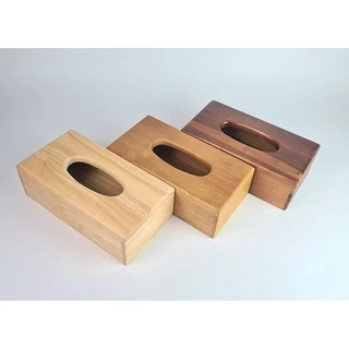 MINIWOOD กล่องทิชชู่ บาง กล่องใส่ทิชชู่ซองพลาสติก กล่องทิชชู่เช็ดหน้า 100 แผ่น Tissue Holder ผลิตจากไม้