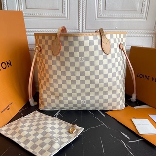 🔥ผ่อนได้🔥LV Neverfull MM [ ภายในชมพู ] Size 31 cm งาน Hiend 1:1