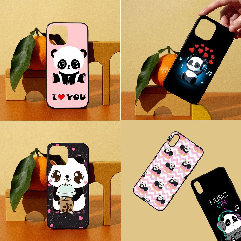 ซิลิโคนTPUสําหรับHuawei Y7 Y6 Y6P Y7A Y9 Y9P Y6S Primeฝาครอบนุ่มของฉัน-157 น่ารักPanda