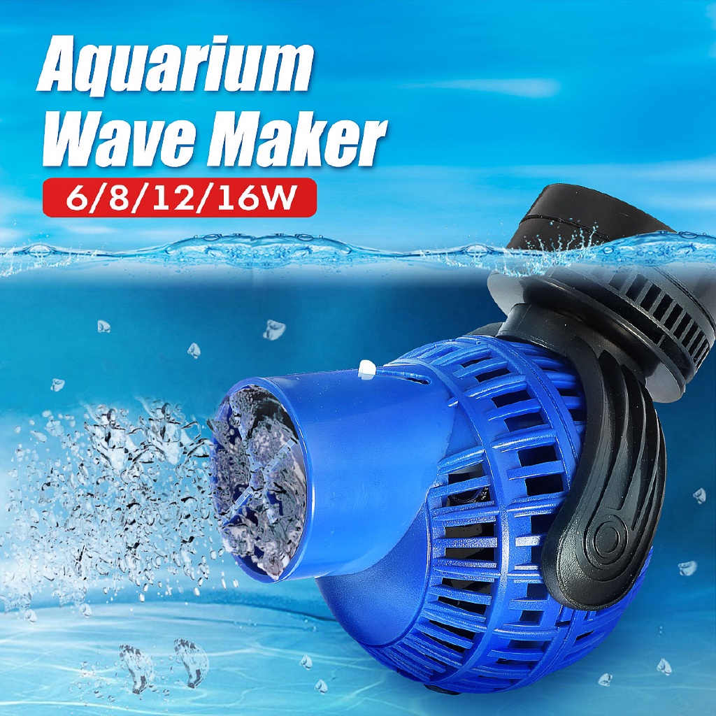 ตู้ปลาตู้ปลา 360 Water Wave Maker ปั๊ม Powerhead ฐานแม่เหล็ก 4000-15000L/H Wave Maker สําหรับ Aquarium ถังปลา 220V