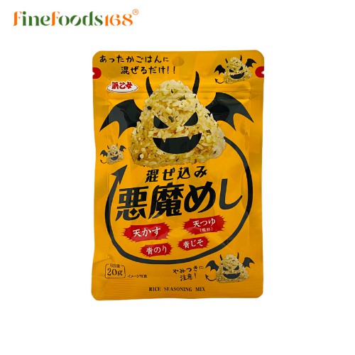 ฮามาโอะโทเมะ ผงโรยข้าวผสมสาหร่ายและใบชิโสะ 20 กรัม Hamaotome Mazekomi Akumameshi Norishiso 20 g.