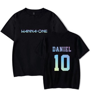 Alimoo WANNA ONE 10 DANIEL เสื้อยืดแขนสั้นผ้าฝ้ายสำหรับผู้ชายและผู้หญิง XXS 4XL