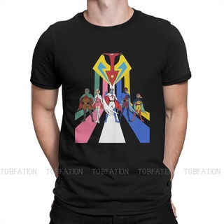 เสื้อยืดวินเทจเสื้อยืด ผ้าฝ้าย พิมพ์ลายกราฟิก G Force Battle of the Planets Gatchaman ขนาดใหญ่ สําหรับผู้ชายS-5XL