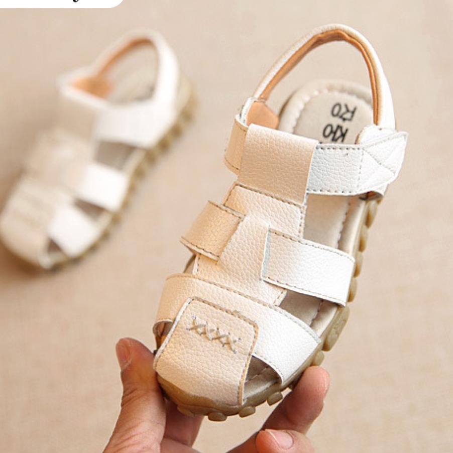 ดีมาก. Grandys - รองเท้าแตะลําลองเด็กหนังนําเข้า SA06/777