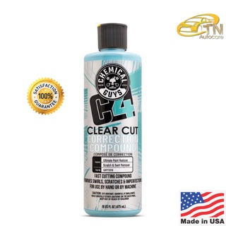 Chemical Guys C4 Clear Cut Correction Compound (16 oz) (ของแท้)