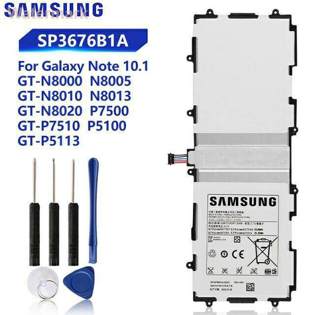 แบตเตอรี่ Samsung Galaxy Tab Note 10.1 N8000 P7500 N8010 N8020 N8013 P7510 P5100 P5110 SP3676B1A(1S2