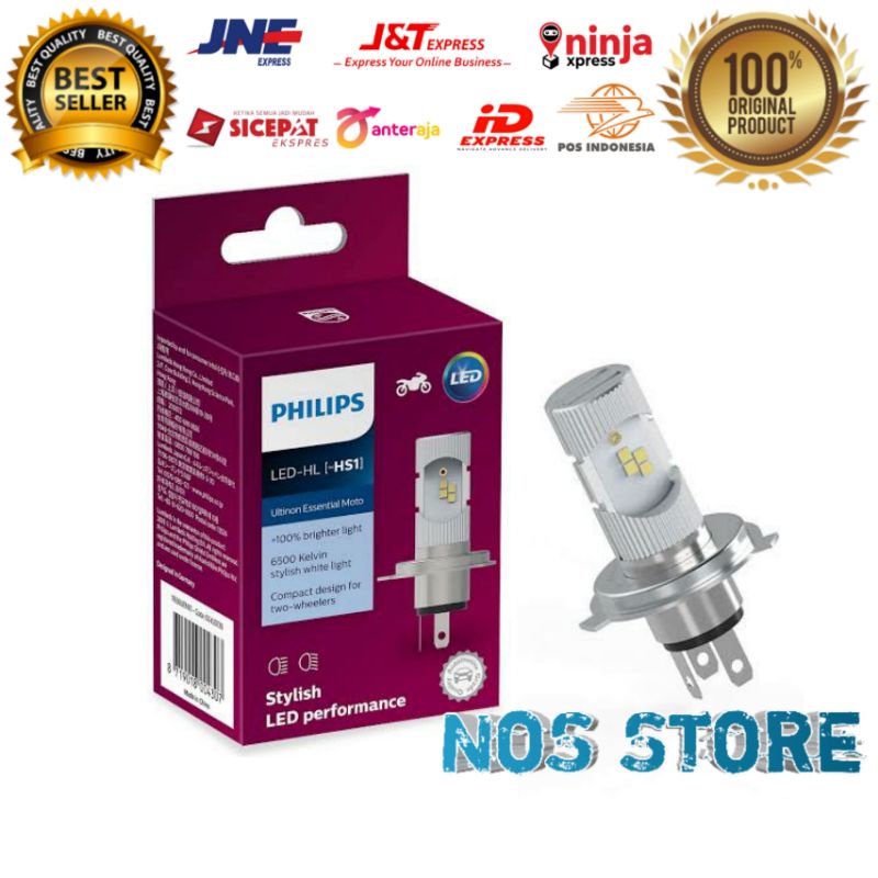 LED PHILIPS H4/HS1 Ultinon Essential ORIGINAL - สีขาว