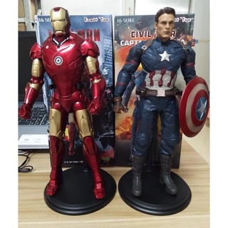 Empire Toys Marvel Fulian 1/6 Captain America Iron Man MK3 แบบกึ่งเคลื่อนย้ายได้ของเล่นทำมือ