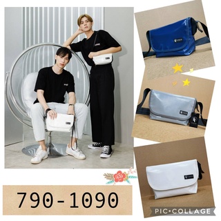 Fighter กระเป๋าผ้าใบ2ขนาด สีล้วน