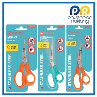 (ใช้โค้ด INCML11 ลด 50% สูงสุด 100) กรรไกร ตราช้าง Scissors OFE0150  OFE0380 (คละสี)