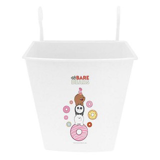 ตะกร้าใส่ของอเนกประสงค์มีหูแขวน We Bare Bears 5146 สีขาว อุปกรณ์จัดเก็บในครัว พร้อมส่ง