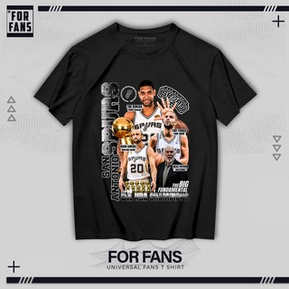 ราคาเสื้อยืด พิมพ์ลายกราฟฟิคบาสเก็ตบอล SAN ANTONIO SPURS CHAMPIONS Edition ขนาดใหญ่S-3XL