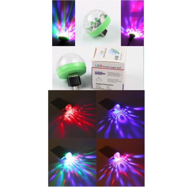 SCMThailandUSB LEDเปลี่ยนสีตามจังหวะเพลง. ไฟดิสโก้ไฟเธค แบบUSB ขนาดพกพา แถมฟรีหัวต่อมือถือแบบMrico u