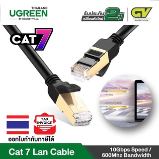 UGREEN รุ่น NW107 สายแลน Cat 7 Ethernet Patch Cable Gigabit RJ45 Network Wire Lan Cable Plug Connector ยาว 1-8M