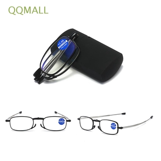 QQMALL Fashion Folding Eyeglass Small Glasses Spectacles Reading Glasses With Original Box Frame Grandfather MINI Design Portability Metal +1.0 +1.5 +2.0 +2.5 +3.0 +3.5 +4.0/Multicolor