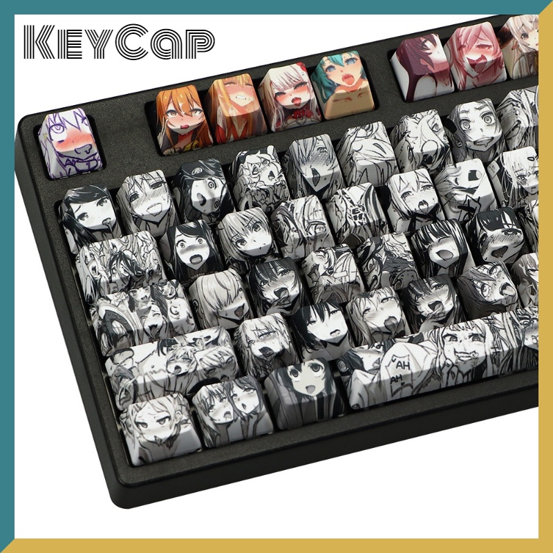Anime Girl Mechanical Keycap สุ่ม 1 ชิ้น PBT Mechanical Keycap