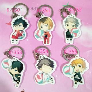 Volleyball Junior Key Cartoon Keyrings Cute Anime Acrylic Keychain