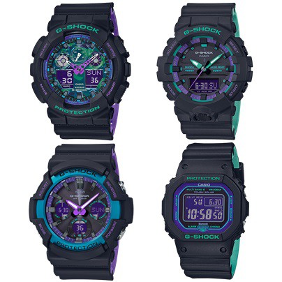 Gshock Joker Series GA-100BL-1,GA-800BL-1,GAS-100BL-1,GW-B5600BL-1 (GA-100BL-1A,GA-800BL-1A,GAS-100B