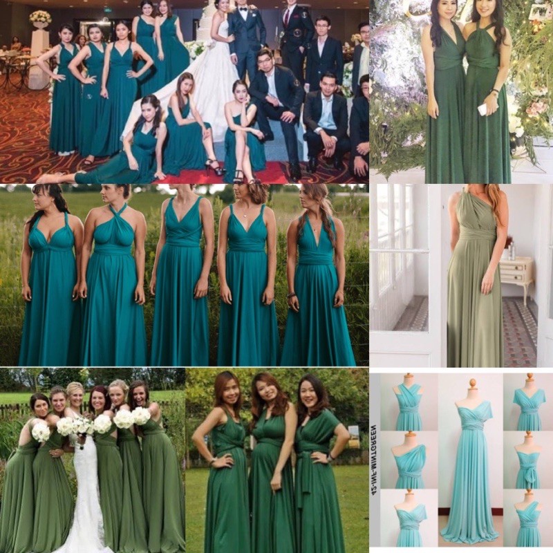 Infinity dress ฟรีสไตล์ ปรับเปลี่ยน ได้หลายแบบ มีหลายโทนสอบถามได้❌ไม่รับชำระปลายทาง❌