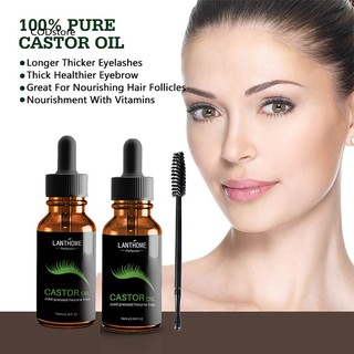 CST_10ml Organic Castor Oil Eyelash Enhancer Nourishing Eyebrow Lashes Growth Serum