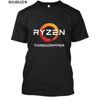 №✻✿เสื้อยืดลายกราฟฟิก amd ryzen threadrippper