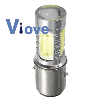 หลอดไฟ 12V Ba20D H6 4 Cob Led สีขาวสําหรับรถ Atv ไฟหน้า