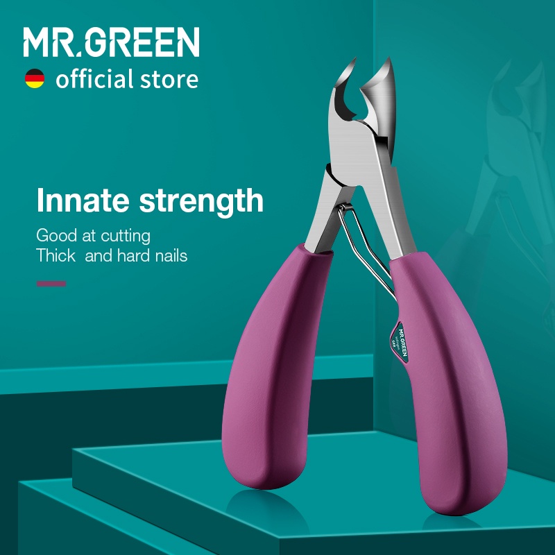 Mr.green กรรไกรตัดเล็บ สเตนเลส แบบหนา และแข็ง