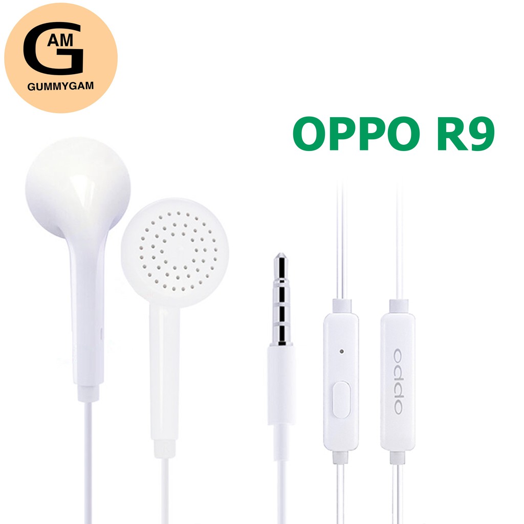 หูฟัง OPPO R9 ของแท้ ใช้กับช่องเสียบขนาด 3.5 mm ใช้ได้กับ OPPO ทุกรุ่น R9 R15 R11 R7 R9PLUS A57 A77 A3S รับประกัน 1 ปี