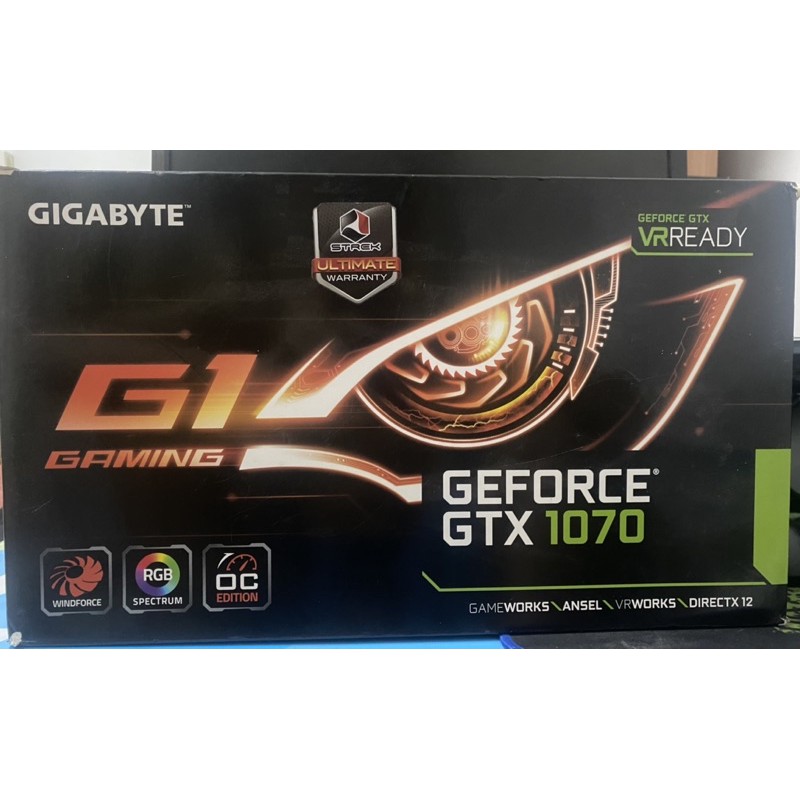 GeForce® GTX 1070 G1 Gaming 8G (มือสอง หมดประกัน)