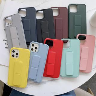 Candy Color เคส ไอโฟน Apple iPhone 13 Soft TPU+PC Case With Holder เคส iPhone13 Pro Max เคสกันกระแทก Mobile Phone Cover เคสแข็ง