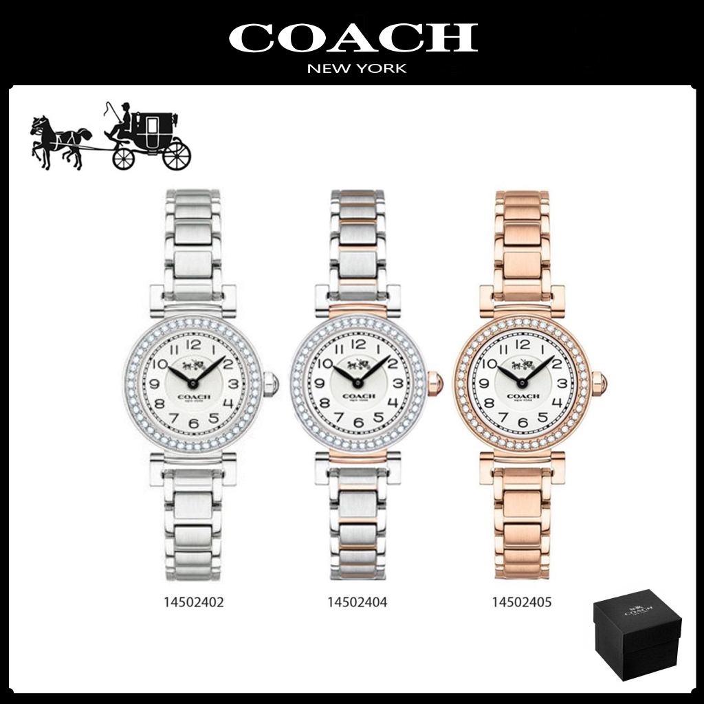 Coach ของแท้100% 14502402 14502404 14502405 - 23 mm นาฬิกาแบรนด์เนมCOACH  นาฬิกาสำหรับผู้หญิง สินค้า