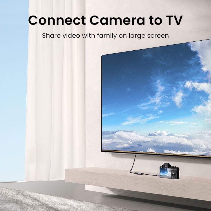 UGREEN อะแดปเตอร์ Hdmi To 4K/60Hz 3D Micro Hdmi To Hdmi รูปที่ 4